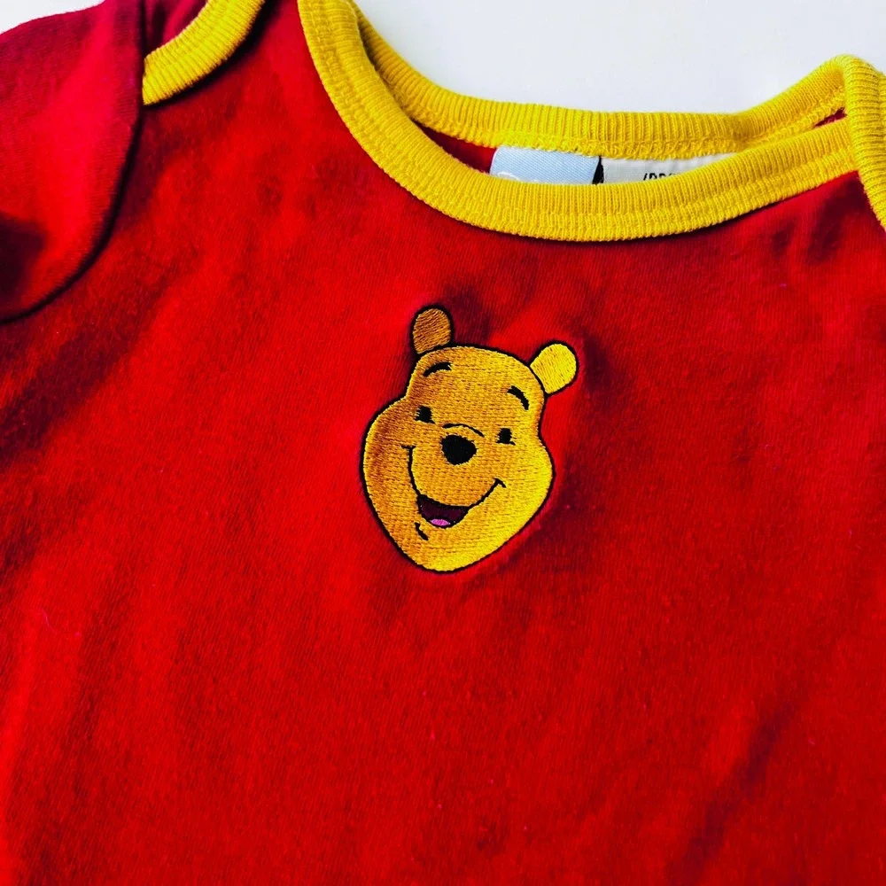 Vintage‎ Disney Baby Winnie the Pooh Preemie 2 Piece Set Embroidered Cotton